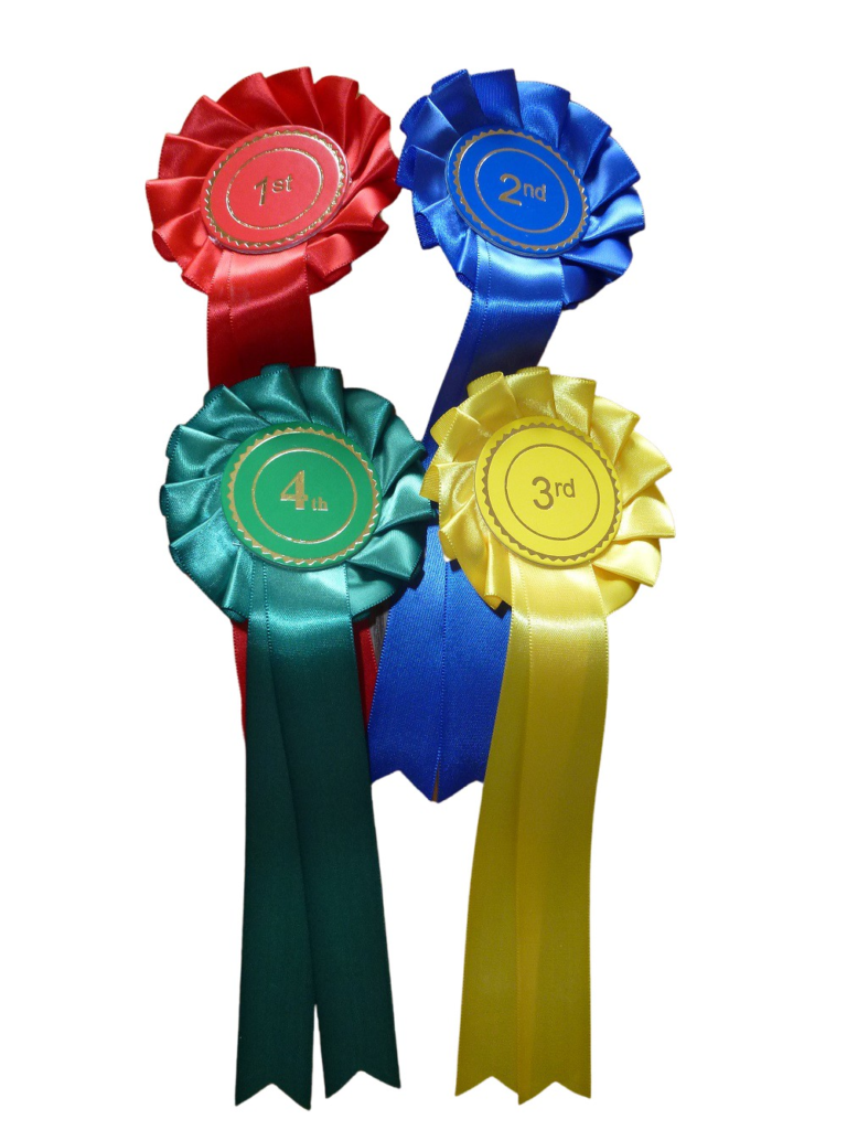 One Tier Set of 1st to 4th Stock Rosettes