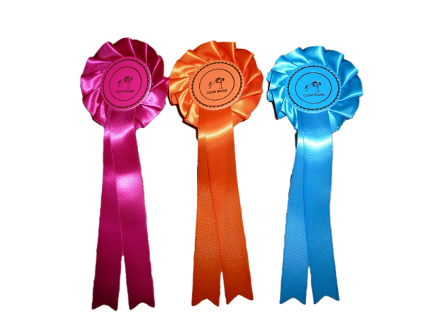 One Tier Clear Round Stock Rosettes