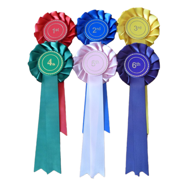 One Tier Set of 1st to 6th Stock Rosettes
